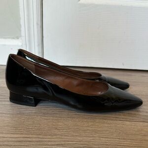 Aquatalia Penina Pump in Black Patent Leather